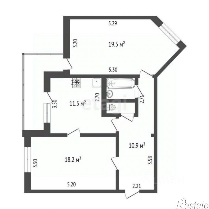 2-комн квартира ул Спера, 22,  д. 22
