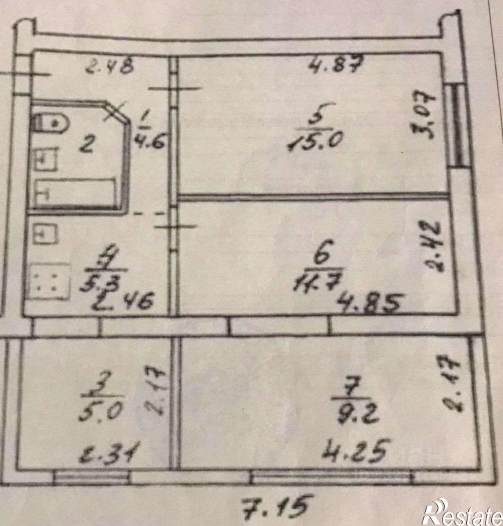 3-комн квартира ул Менделеева, 8,  д. 8