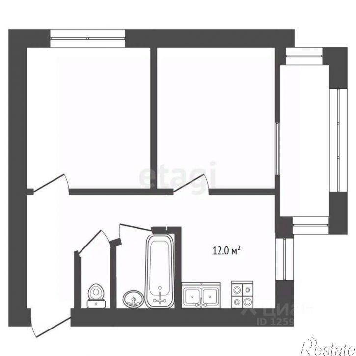 2-комн квартира ул Радищева, 63/9,  д. 63/9