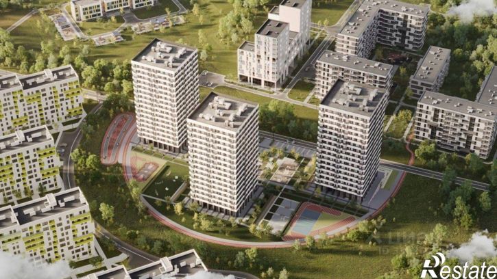 1-комн квартира в новом доме улица Святителя Гурия