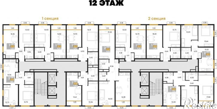 2-комн квартира в новом доме Севастопольская улица, 39,  д. 39