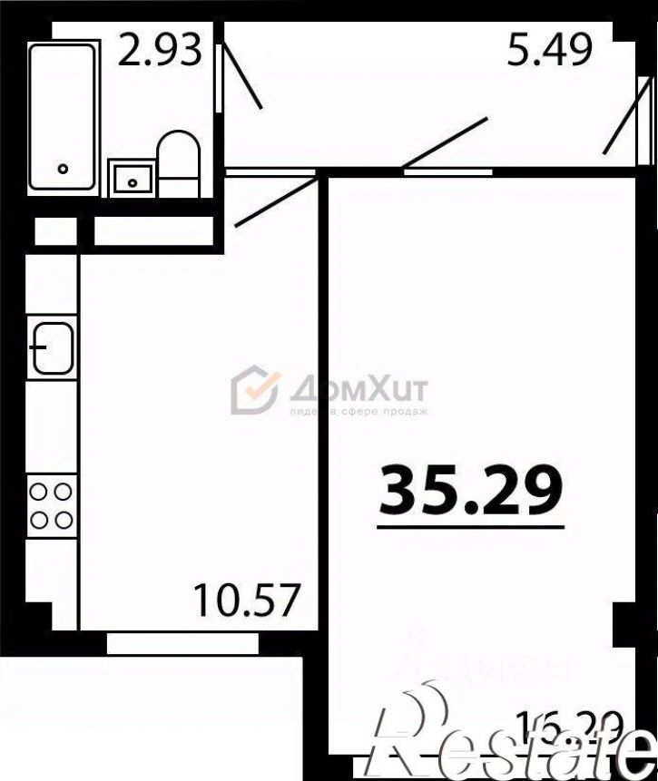 1-комн квартира улица Данилова, 60,  д. 60