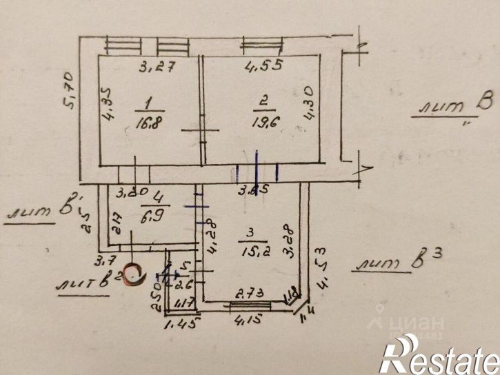 2-комн квартира Скифский переулок, 11,  д. 11