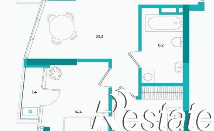 2-комн квартира улица Фрунзе, 41А,  д. 41А