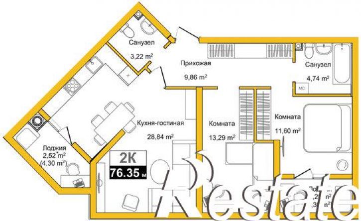 2-комн квартира улица Батурина, 177 к3,  д. 177 к3