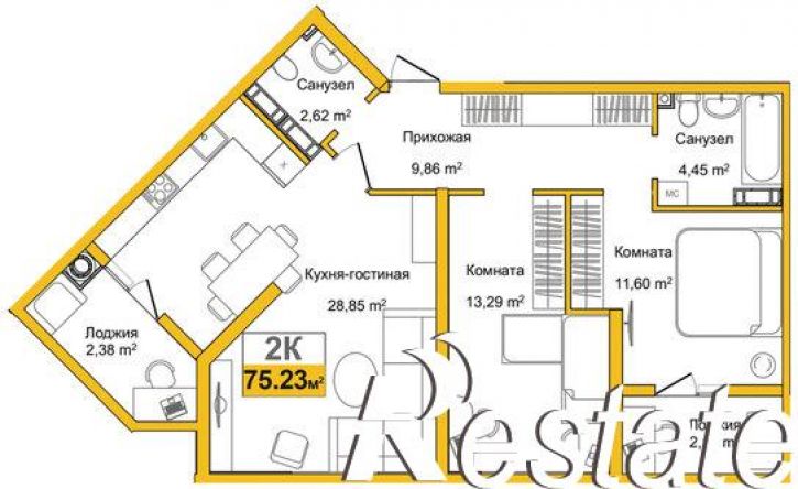 2-комн квартира улица Батурина, 177 к3,  д. 177 к3