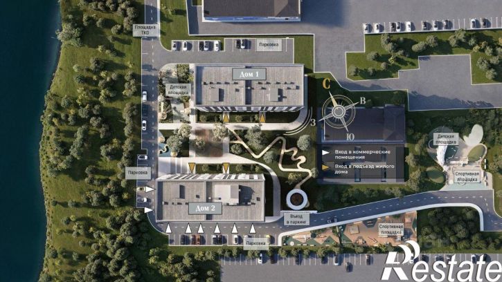 3-комн квартира в новом доме Севастопольская улица, 39,  д. 39
