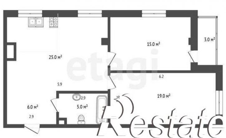 1-комн квартира улица Батурина, 13В,  д. 13В
