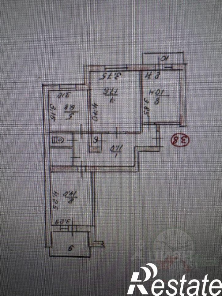 3-комн квартира улица Декабристов, 9,  д. 9