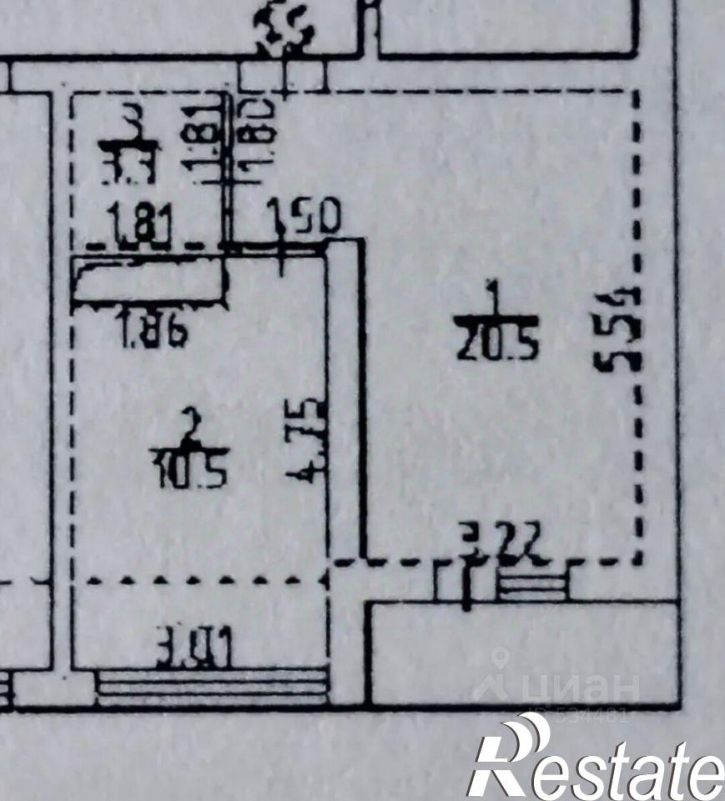 1-комн квартира улица Генерала Родионова, 11А к2,  д. 11А к2