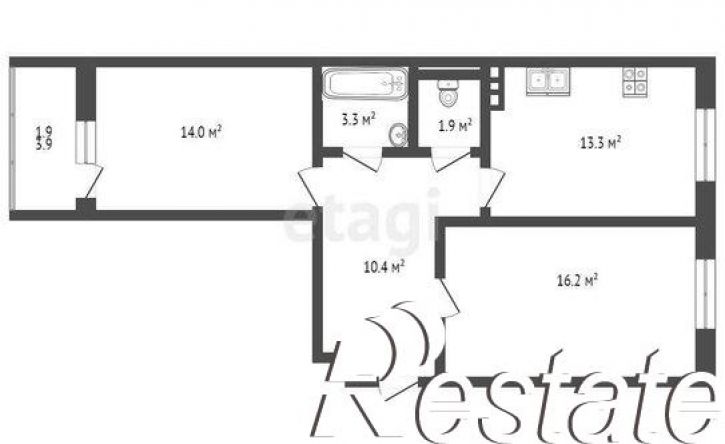 2-комн квартира Мраморный переулок, 40,  д. 40