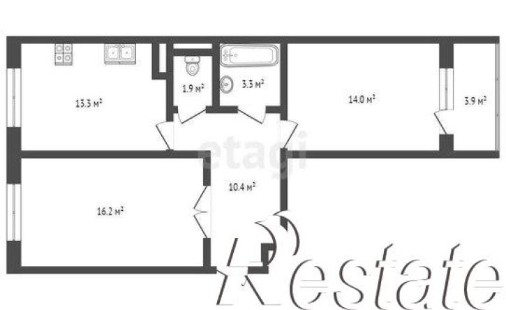 2-комн квартира Мраморный переулок, 40,  д. 40